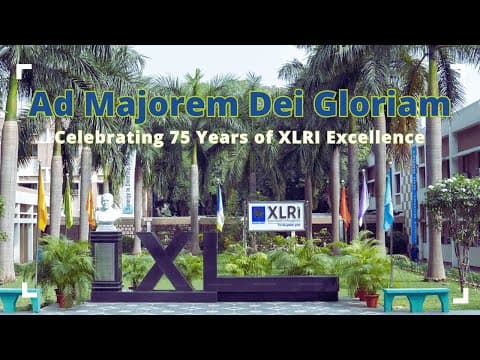 Ad Majorem Dei Gloriam: Celebrating 75 Years of XLRI Excellence